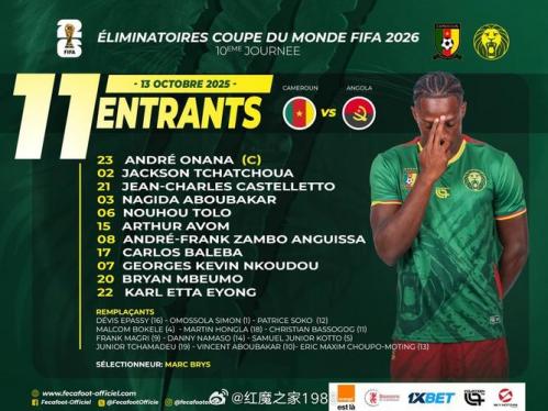 FIFA系列赛前瞻：喀麦隆VS中国 国际热身赛 喀麦隆主场占优走势预判